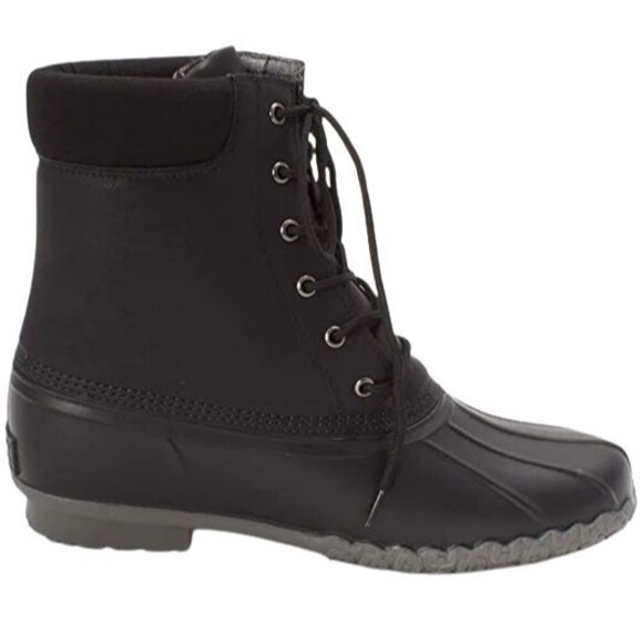 Weatherproof Vintage Adam II Duck Boots Mens 8 M Black Faux Leather Shoes NWB main image 9